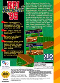 RBI Baseball '95 - Box - Back - Reconstructed Image