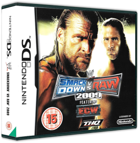 WWE SmackDown vs. Raw 2009 - Box - 3D Image