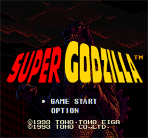 Super Godzilla - Screenshot - Game Title Image