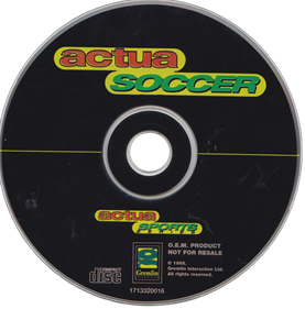 VR Soccer '96 - Disc Image