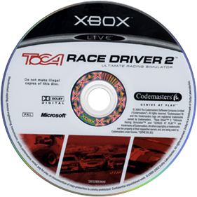 TOCA Race Driver 2 - Disc Image