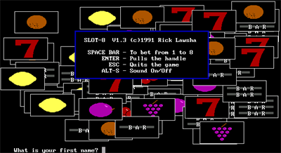 SLOT-8 - Screenshot - Game Title Image