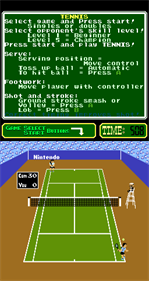 Tennis - Screenshot - Gameplay Image