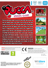 Pucca's Kisses Game - Box - Back Image