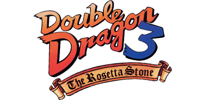 Double Dragon 3: The Rosetta Stone - Clear Logo Image