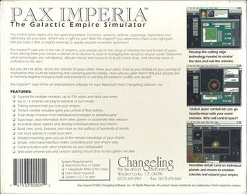 Pax Imperia - Box - Back Image