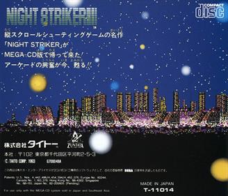 Night Striker - Box - Back Image
