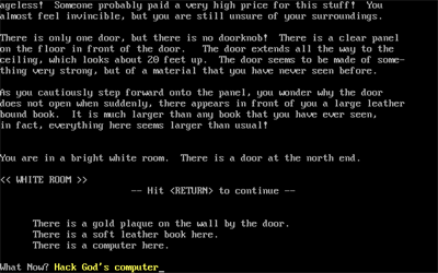 Christian Text Adventure #1 - Screenshot - Gameplay Image