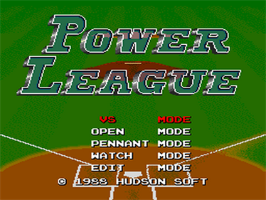 World Class Baseball - Screenshot - Game Title Image