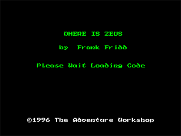 Where is Zeus? - Screenshot - Game Title Image