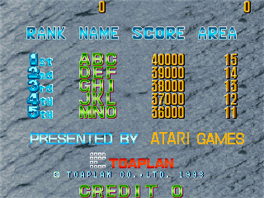 Knuckle Bash - Screenshot - High Scores Image