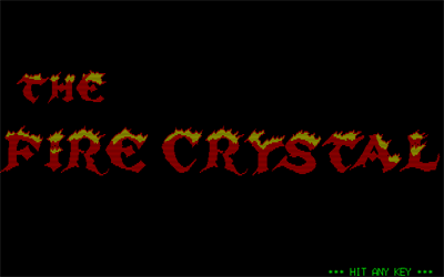 The Fire Crystal - Screenshot - Game Title Image