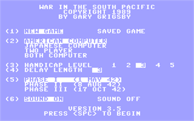 War in the South Pacific - Screenshot - Game Title Image