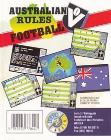 Australian Rules Football - Box - Back Image