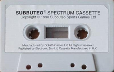 Subbuteo: The Computer Game - Cart - Front Image
