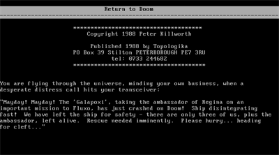 Return to Doom - Screenshot - Game Title Image