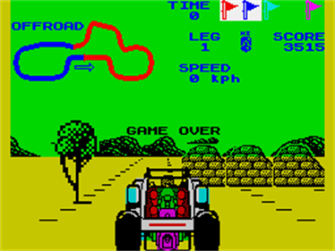 Buggy Boy - Screenshot - Game Over Image