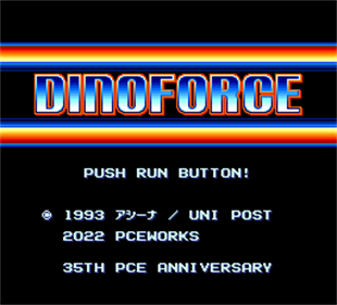 Dinoforce - Screenshot - Game Title Image