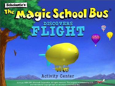 The Magic School Bus Discovers Flight Activity Center - Screenshot - Game Title Image
