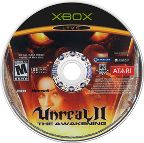 Unreal II: The Awakening - Disc Image