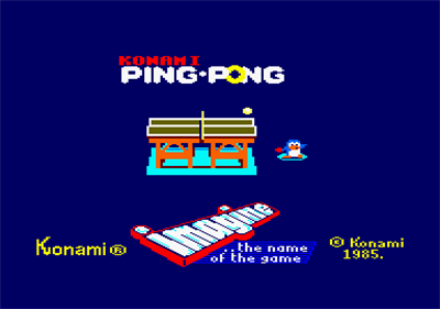 Ping Pong - Screenshot - Game Title Image