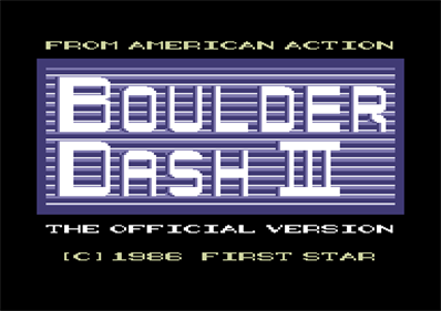 Boulder Dash III - Screenshot - Game Title Image