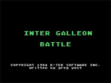 Inter Galleon Battle - Screenshot - Game Title Image