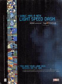 Sonic Adventure - Advertisement Flyer - Front Image