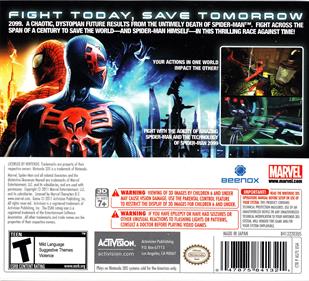 Spider-Man: Edge of Time - Box - Back Image