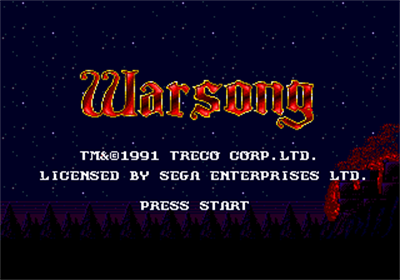 Warsong - Screenshot - Game Title Image