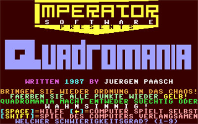 Quadromania - Screenshot - Game Title Image