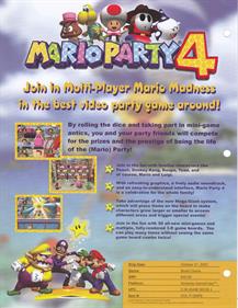 Mario Party 4 - Advertisement Flyer - Front Image