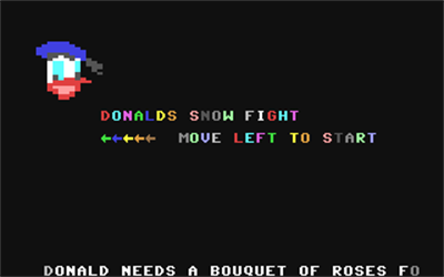 Donald's Snow Fight - Screenshot - Game Title Image