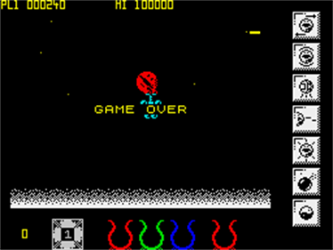 Wizball - Screenshot - Game Over Image