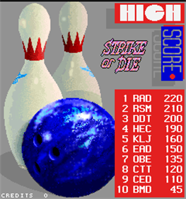 Super Strike - Screenshot - High Scores Image