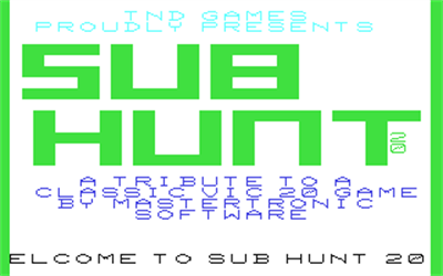 Sub Hunt 20 - Screenshot - Game Title Image