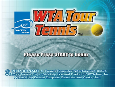 WTA Tour Tennis  - Screenshot - Game Title Image