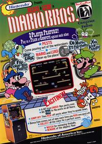 Mario Bros. - Advertisement Flyer - Back Image