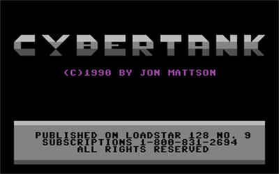 Cybertank - Screenshot - Game Title Image