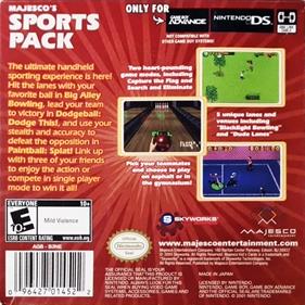 Majesco's Sports Pack - Box - Back Image