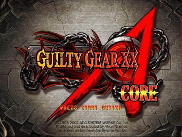 Guilty Gear XX Accent Core - Screenshot - Game Title Image