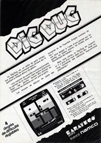 Dig Dug - Advertisement Flyer - Back Image