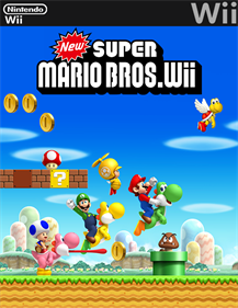 New Super Mario Bros. Wii - Fanart - Box - Front Image