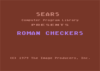 Roman Checkers - Screenshot - Game Title Image