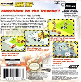 Matchbox: Cross Town Heroes - Box - Back Image