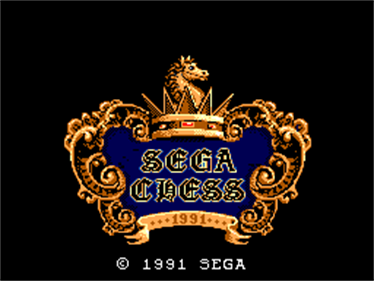 Sega Chess - Screenshot - Game Title Image