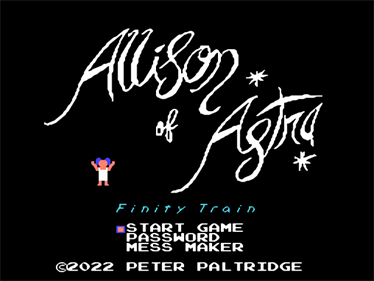 Allison of Astra: Finity Train - Screenshot - Game Title Image