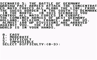 Nato Commander - Screenshot - Game Select Image