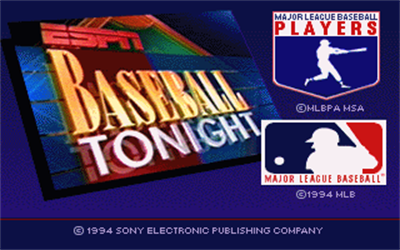 ESPN Baseball Tonight - Screenshot - Game Title Image