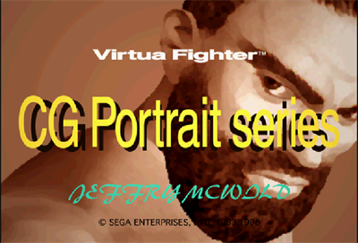 Virtua Fighter CG Portrait Series Vol. 10: Jeffry McWild - Screenshot - Game Title Image